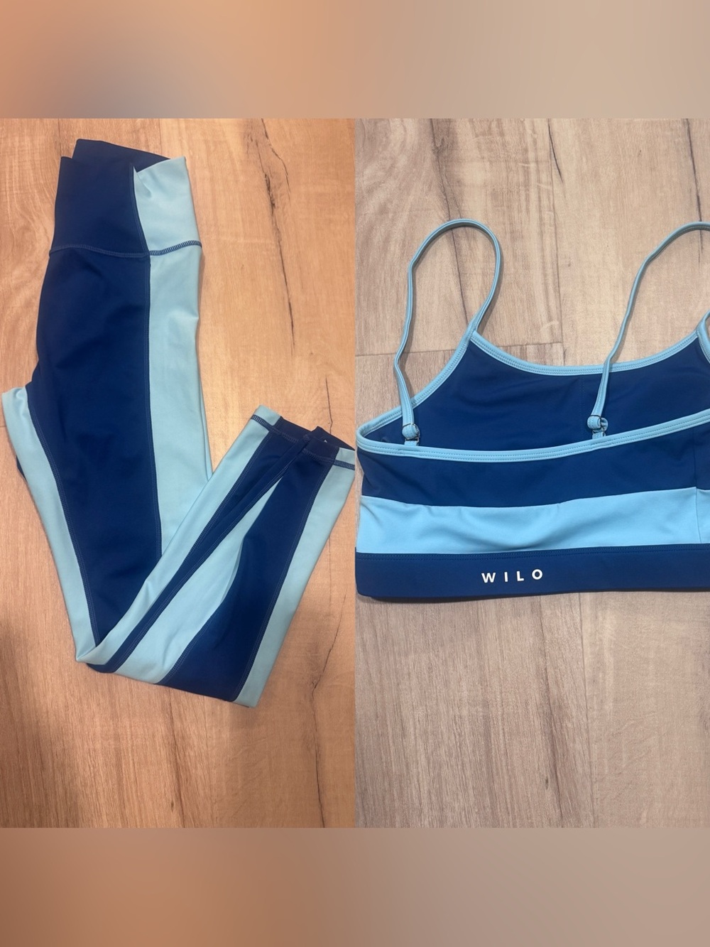 Wilo color blocking matching Pilates set